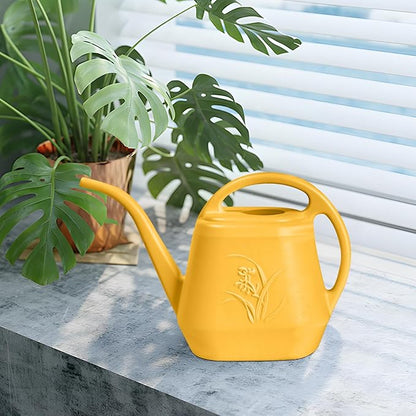 Watering Can - for Home Plant Garden - 1/2 Gallon - Orange