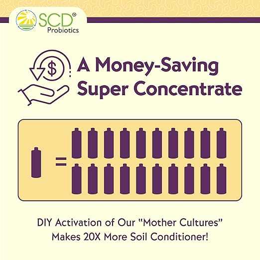 SCD Probiotics ProBio Balance Plus - Make 20X More Soil Conditioner - Super Concentrate Of Effective Beneficial Microorganisms + PNSB Phototrophs - OMRI Listed for Organic Farm Lawn & Garden (1 Liter)