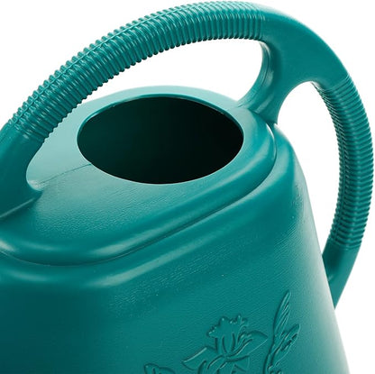 Fasmov 1-Gallon Plastic Watering Can with Comfortable Handle, Garden Watering Cans Long Spout for Indoor Outdoor Watering Plants (Green)