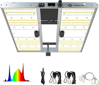 FARMLITE Grow Light for Indoor Plants Quantum Board Grow Light Full Spectrum Led Grow Lights Growing Lamp Daisy Chain Dimmable (120Watts)
