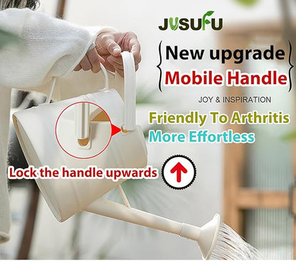 1 Gallon Watering Can for Plants, Watering Cans for Indoor&Outdoor Gardening, Water Can with Ergonomic Movable Handle (Dark Grey)