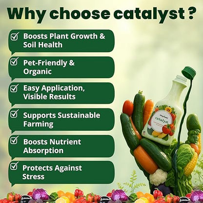 Concentrated Liquid Enzyme-Based Organic Fertilizer(8.45oz) Organic Plant Food & Gardening Fertilizer-Enhances Root Development Ideal for Indoor & Outdoor Plants & Vegetables(1-0-1)