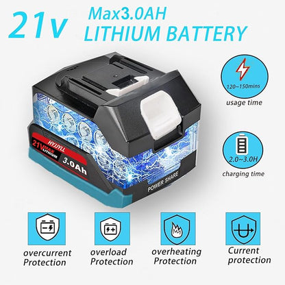 4-in-1 Cordless Pole Saw & Electric Pruning Shears, 8-inch Mini Chainsaw, Pole Pruner, Brushless Motor, Adjustable 16-ft Extension Pole, and 2×21V Battery for Tree Pruning and Timber Cutting