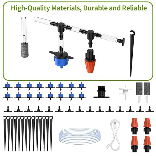 Automatic Plant Waterer Indoor Self Watering System for 20 Potted Plants,Auto Drip Irrigation System Programmable Timer & Compatible.251022