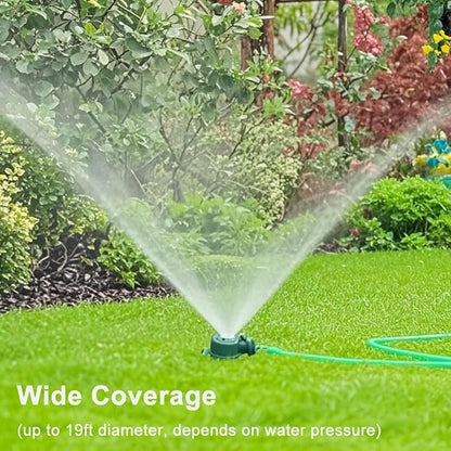 Irrigation Sprinklers, Metal Lawn Sprinkler for Yard and Garden, Heavy Duty Water Irrigation System 360 Degree for Small to Medium Area Watering Garden Lawn Yard Patio Grass