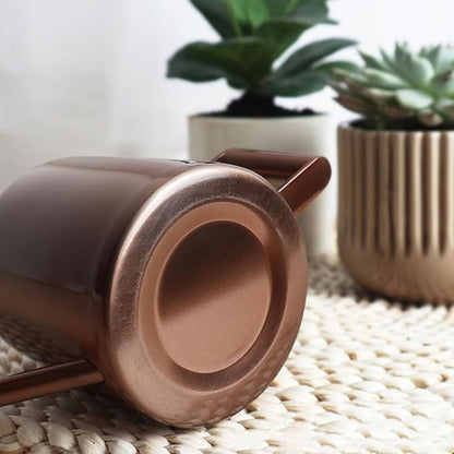 Watering Can 10oz/300ml Stainless Steel Long Spout Semi Open Powder Coated Flower Watering Pot for Garden Family Outdoor