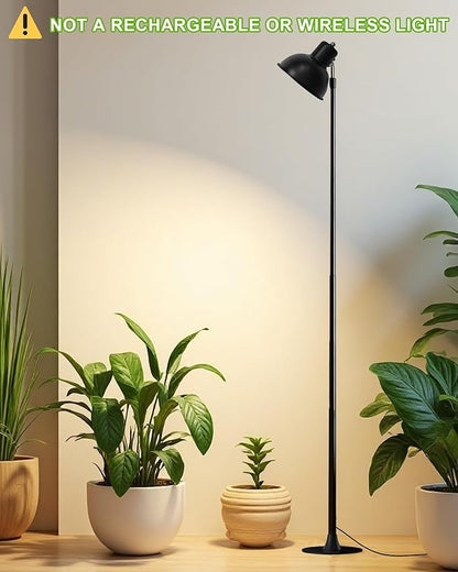 yadoker Plant Grow Light for Indoor Plant, Aluminum LED Grow Light,Elevating Plant Lamp,Height Adjustable,Automatic Timer with 8/12/16Hours,10-Level Brightness,Ideal for Large Plant Grow