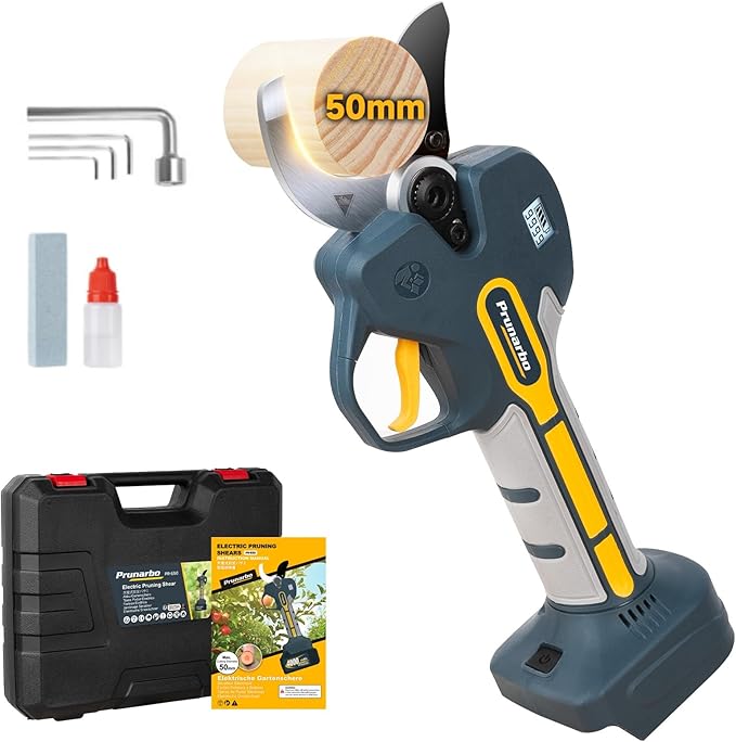 Electric Pruning Shears Cordless for Makita 18V Battery, Professional Electric Tree Pruner Cutter Battery Secateurs 50mm (2inch) SK5 Teflon Blade Gardening Heavy Duty (Only Body No Batteries)