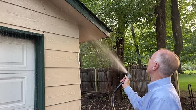 Atlantic Heavy Duty Garden Hose 12 ft x 5/8 Inch Black Color, Short Connection Leader Hose with Solid Brass Connectors (12 Feet)