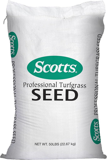 Scotts Professional Turfgrass Seed Sun and Shade Mix, Uncoated, 99.9% Weed Free, 50 lbs.