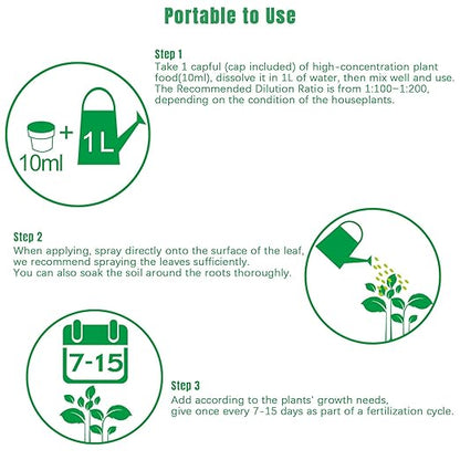 Fiddle Leaf Fig Tree Plant Food 21 oz,Liquid Houseplant Fertilizer with 3-1-2 NPK Ration for Healthy Roots,Stems and Leaves