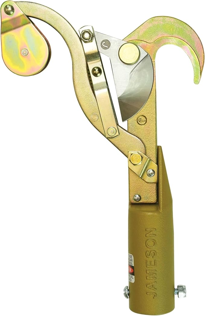 Jameson Fixed Pulley Pruner Kit with Premium 20 ft Bumpy Rope - 1.25 in. cutting capacity