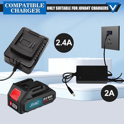 20V 4.0Ah Lithium Battery, Cordless Tools Compatible with Electric Pruning Shears,Rechargeable Li-ion Battery for Pruning Shears &Nail Gun（2-Packs）(Charger Not Included)