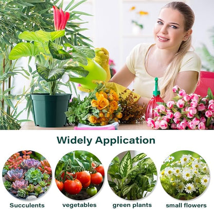 BTPLASTIK 15 Pack 6 Inch Plant Pots with Drainage Holes, Sturdy Plastic Nursery Pots for Plants, Thickened Flower Pots for Indoor Outdoor Planting Transplanting, Succulents, Seedlings, Green