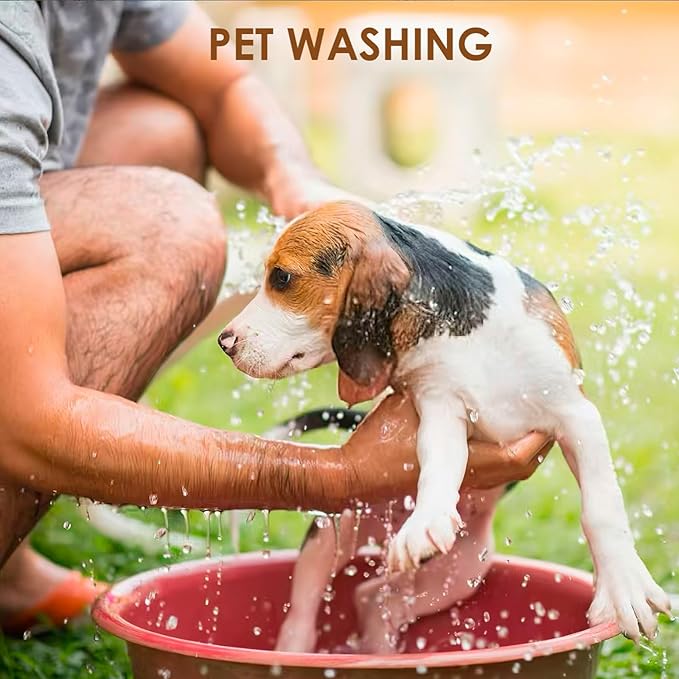 Water Hose Sprayer Nozzle, Solid Brass Jet Sweeper Nozzles with Adjustable Twist, High Pressure Hose Nozzle Garden Hose Nozzle for Garden