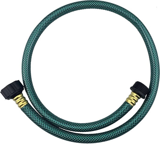 PVC Garden Hose 1/2 Inch, Flexible Water Hose with Male and Female Fittings, No Leaking, Heavy Duty, for Household, Outdoors, Lawns, Patio (3 FT, Green, Plastic Fittings)