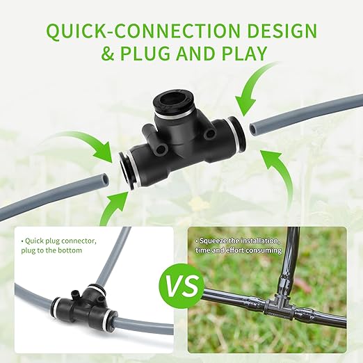 Automatic Plant Waterer Indoor, Indoor Plant Watering Devices with 2 self-Priming Pump, Automatic drip Irrigation kit with 20 Adjustable droppers， self Watering System, programmable Timer