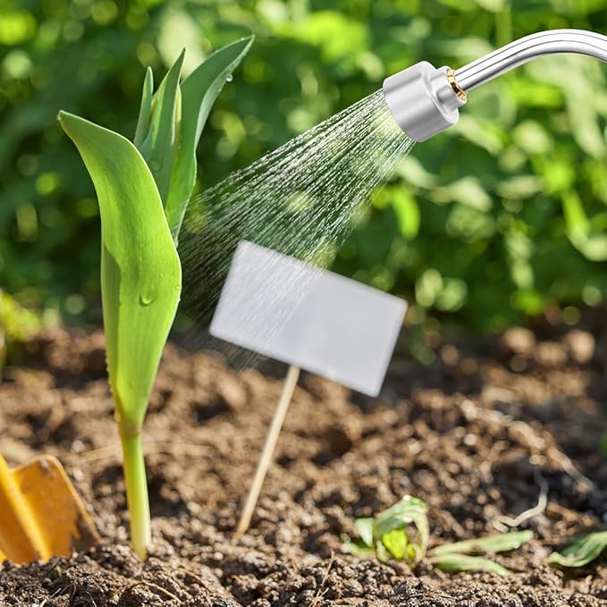 DOITOOL Watering Wand Heavy Duty, Metal Garden Hose Wand 18 Inches Long Hose Nozzle Sprayer with Flow Control for Watering Hanging Baskets and Shrubs (2000 Holes)