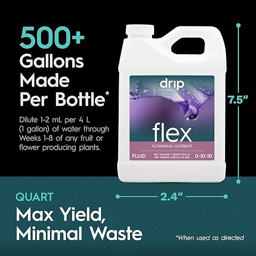 Flex PK-Booster Quart | High-Concentration Phosphorus & Potassium Supplement with Chelated Micronutrients for Enhanced Flowering