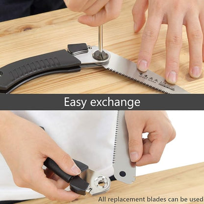 Woodking Saw+2 Blade set (Flush cut, Pruning) Japanese Pull Saw for Woodworking and Wood Craftsmanship, Long Handle with Precision Blade and(Woodking Saw+2 Blade set (Flush cut, Pruning))