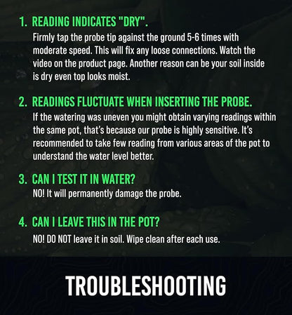 GROWIT Soil Moisture Meter for Plants - Plant Moisture Meter for House Plants | Hydrometer for Plants | Plant Moisture Meter Houseplants | Water Tester for Plants | Farming Plants (Pack of 2)