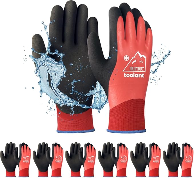 Waterproof Winter Work Gloves for Men and Women, Touchscreen, Freezer Gloves, Thermal Insulated, for Cold Weather