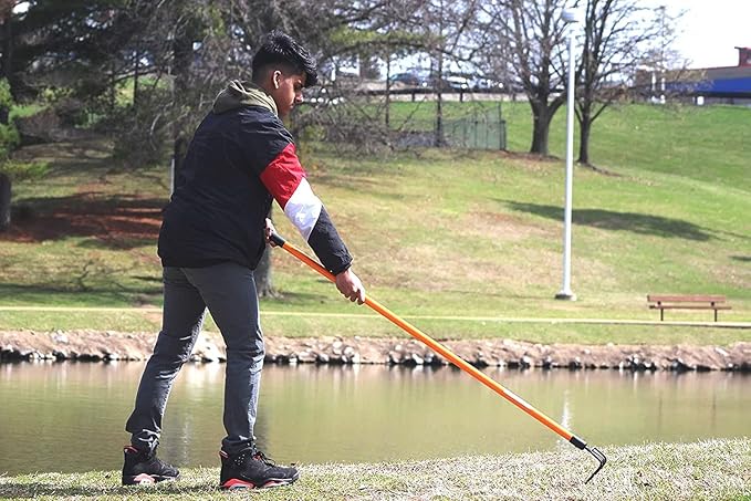 Ashman Garden Cultivator (1Pack)– Sturdy Hand Tiller/Cultivator – Heavy Duty Blade for Digging, Loosening Soil and Weeding – Rubber Grip Handle for a Strong Hold – Rust Resistant