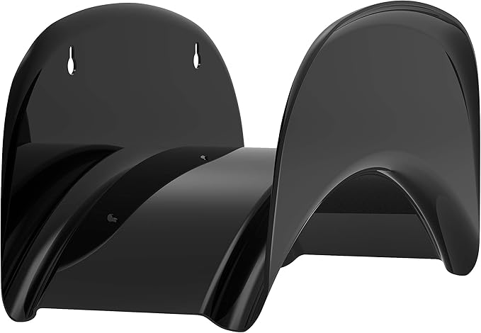 Gardzen Heavy Duty Hose Hanger Wall Mount, Hose Holder, Hook, Rack, Support for Outside, Black