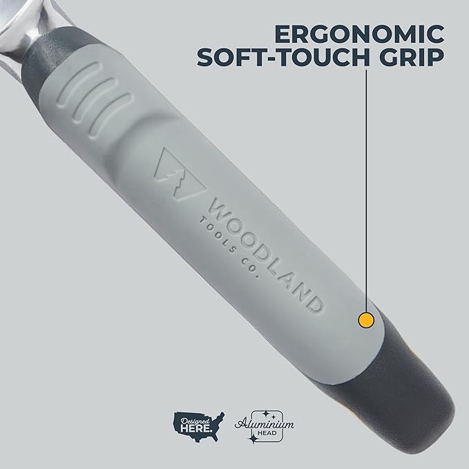 Woodland Tools Heavy Duty Garden Trowel – Full Tang Aluminum Construction, Extra Wide Scoop, Sharpened Point, Ergonomic Cushioned Grip, Rust Resistant Hand Tool for Digging in Clay and Tough Soil