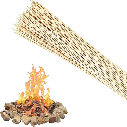 36 Inch Bamboo S'Mores Sticks.Use To Marshmallows,BBQ,Roasting,Camping.6mm Diameter.More Size Choices 6"/8"/10"/12"/36"(100 PCS)