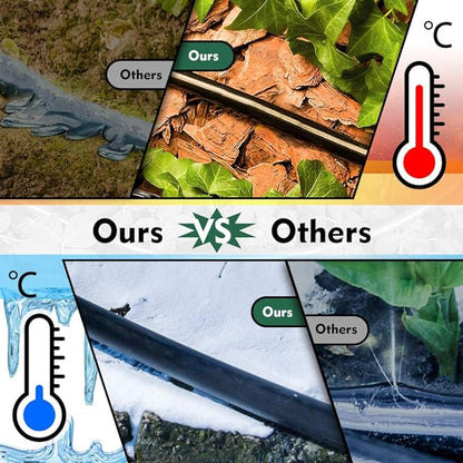 Bonviee 100ft 1/4 inch Blank Distribution Tubing Drip Irrigation Hose Garden Watering Tube Line for Small garden irrigation system