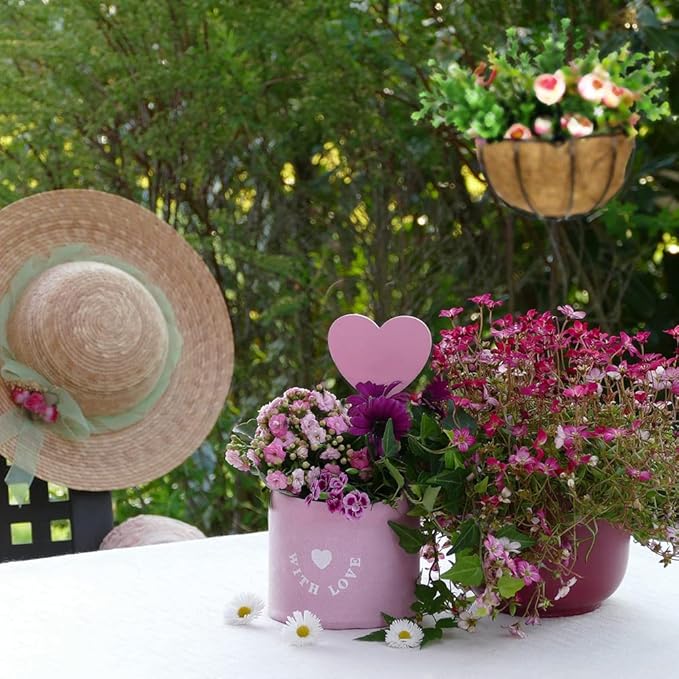 4PCS Coco Liner for Hanging Basket 20 Inch Round 100% Natural Planter Liner Replacement Plant Basket Liners Coco Fiber Liner for Garden Planters Coconut Coir Liner Flower Pot for Hanging Basket