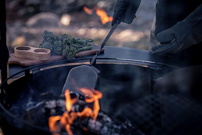 Barebones Cowboy Grill Coal Shovel - Durable Stainless Steel Ash Shovel with Walnut Handle for Fire Pit