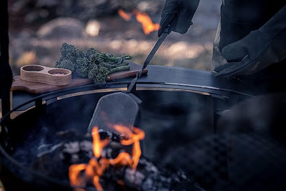 Barebones Cowboy Grill Coal Shovel - Durable Stainless Steel Ash Shovel with Walnut Handle for Fire Pit