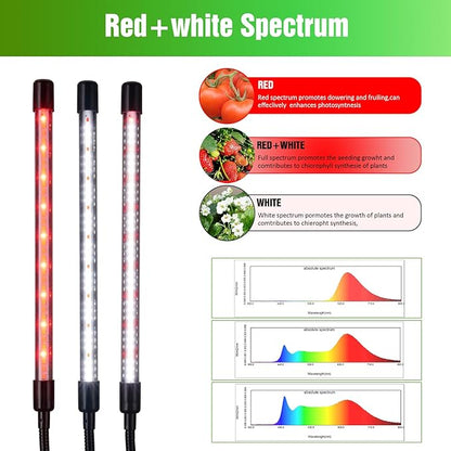LED Grow Lights for Indoor Plants,LED Plant Grow Light with Stand,Led Full Spectrum,10 Dimmable Levels,3 Modes Timing,Tripod Adjustable 15-72 inch.