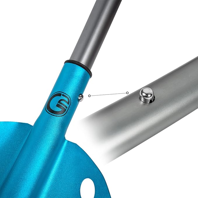 G2 Backcountry Lightweight Telescopic Avalanche Snow Shovel, Storage Down to 13 inch, Durable Aluminum Alloy Material, ABS Anti-Slip Proof Handle, Compact Storage Size (Blue)