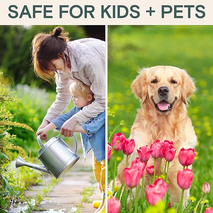 Organic Fungicide for Plants – Liquid Concentrate for Indoor & Outdoor Use; Treats Powdery Mildew, Leaf Spot, Root Rot & Lawn Diseases; Mushroom & Rust Control; Safe Around Kids, Pets & Pollinators