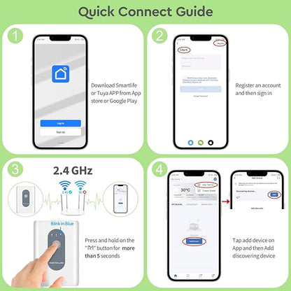 Moistenland WIFI Automatic Plant Waterer, DIY Automatic Drip Irrigation Kit for 15 Potted Plants, Auto & Manual & Delay Watering Mode/Water Shortage Alert/Irrigation Records, Remote Control and
