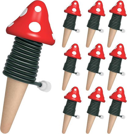 BYDOLL Plant Self-Watering Stakes Automatic Dripper Watering Spikes for Indoor Outdoor Bonsai,Houseplant Insert Devices for Vacation Garden use,Drip Irrigation System for Plant 10 Pack