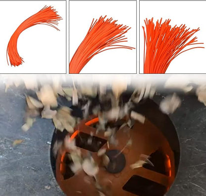 Braveboy 85 Pack WA0050 Flex-A-Line 13", Replacement Line Compatible with W-orx WG430 Electric Leaf Mulcher 50018961 for Wo-rx Leaf Mulcher Replacement Line - WG430 Leaf Mulcher Replacement Line