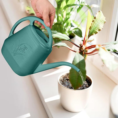 Watering Can - for Home Plant Garden - 1 Gallon - Green
