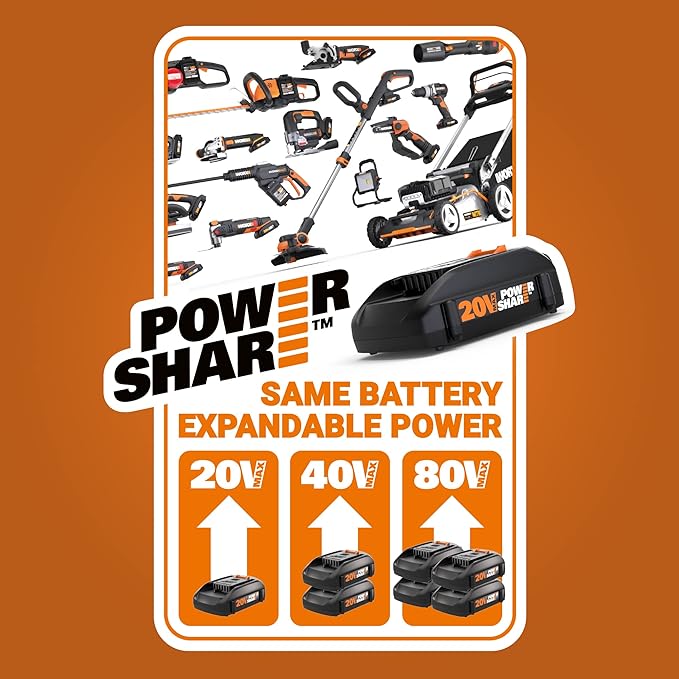 Worx WX352L 20V Power Share 1/2" Cordless Hammer Drill