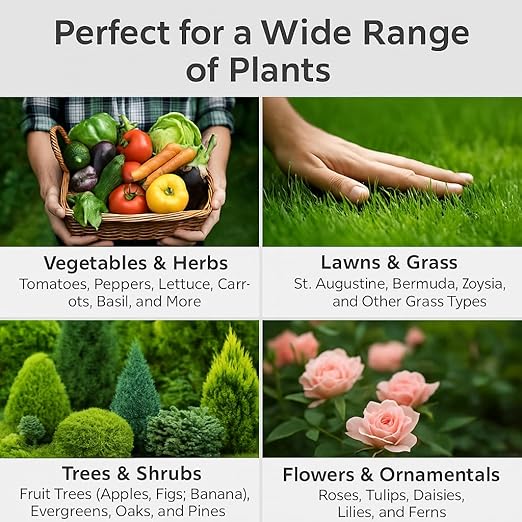 𝐁𝐄𝐒𝐓𝐒𝐄𝐋𝐋𝐄𝐑 10-10-10 Plant Fertilizer Slow Release | 10 10 10 All Purpose Fertilizer for Fruit Trees, Evergreens, Vegetables, Arborvitae, Fig Trees, Shrubs, Pines, Oaks, Flowers [2 Quarts]