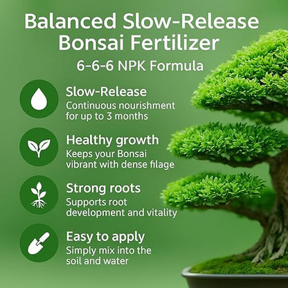 𝐁𝐄𝐒𝐓𝐒𝐄𝐋𝐋𝐄𝐑 Bonsai Fertilizer Pellets – Slow-Release Bonsai Tree Fertilizer & Food for Compact Growth, Dense Branching & Healthy Roots | Ideal for All Bonsai & Money Trees - 20 QUARTS