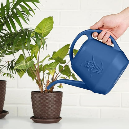 Watering Can - for Home Plant Garden - 1 Gallon - Blue