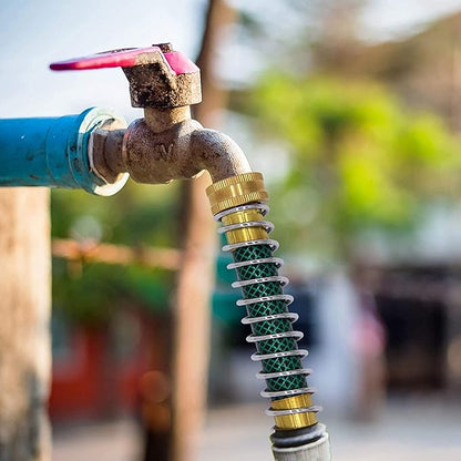 Hourleey Garden Hose Protector, Hose Extension Adapter with Coil Spring (4 PCS)