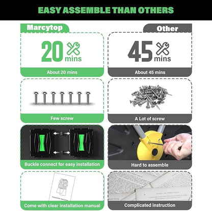 Compost Tumbler, Easy Assemble & Efficient Outdoor Compost Bin, 45 Gallon/170 Liter Large Dual Chamber Rotating Composter for Garden, Kitchen, and Yard Waste, Green Door