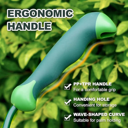 Garden Hand Fork, Carbon Steel Weeder Fork with Rubber Ergonomic Handle, Rust Resistant Small Garden Fork for Uprooting Weed, Digging, Planting, Loosening Soil, Cultivating