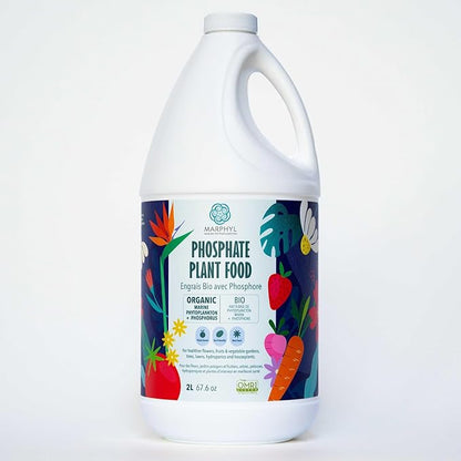 MARPHYL Organic Liquid Phosphate Soil Enhancer. Phosphorus Fertilizer for Garden, Flowers, Vegetables, Succulents, Bamboo, Hydroponics 67.6 oz