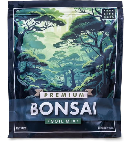Premium Bonsai Soil Mix for Thriving Indoor Bonsai Trees - Perfect Potting Soil for All Bonsai Varieties - Organic Blend for Optimal Growth - Indoor Plant Soil - 4 Quarts